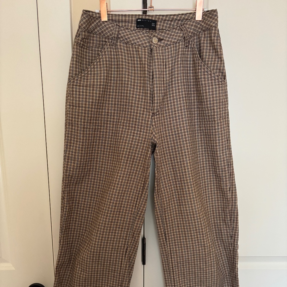 ASOS Design Plaid Chinos